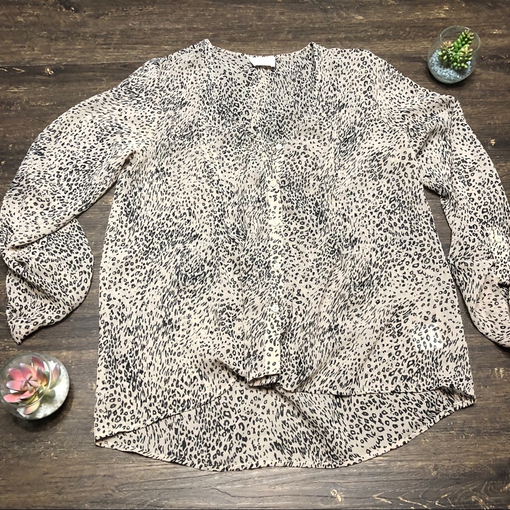 Urban Outfitters brand pins & needles Sheer Trendy Pattern blouse size small - Picture 7 of 11